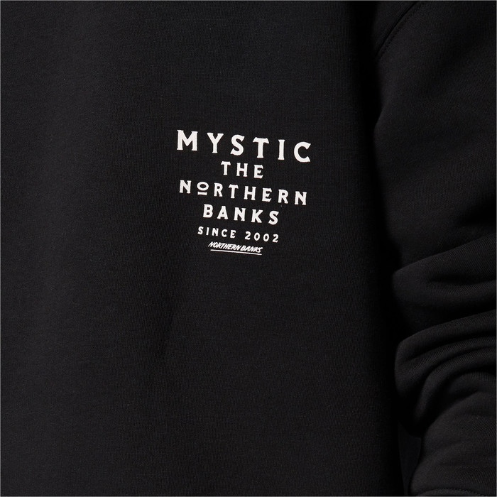 2023 Mystic Heren Noordelijke Banken Crew Sweat 35104.230112 - Zwart